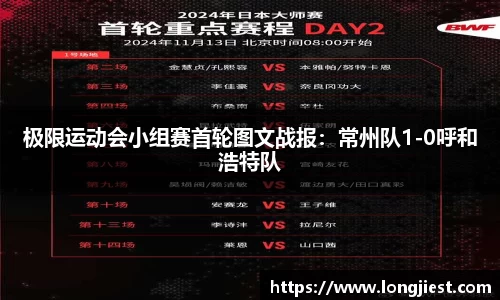 极限运动会小组赛首轮图文战报：常州队1-0呼和浩特队
